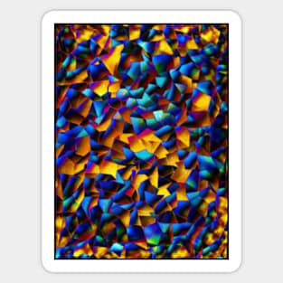 Shattered - Stained Glass Abstract Digital Art Sticker